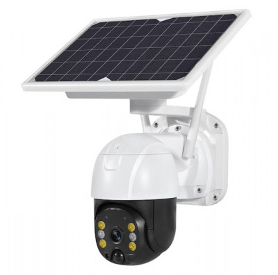 Camera de supraveghere solara, wireless, cu panou solar, 1080p, WiFi, infrarosu, 3MP foto