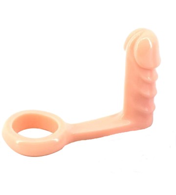 Dildo realistic cu inel penis 13cm foto