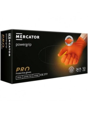 Set Manusi Nitril Portocaliu, texturate GOGRIP , set 50buc XL foto
