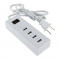 Hub USB Charging Station, 4 x USB, buton on/off, cablu 1.2 m