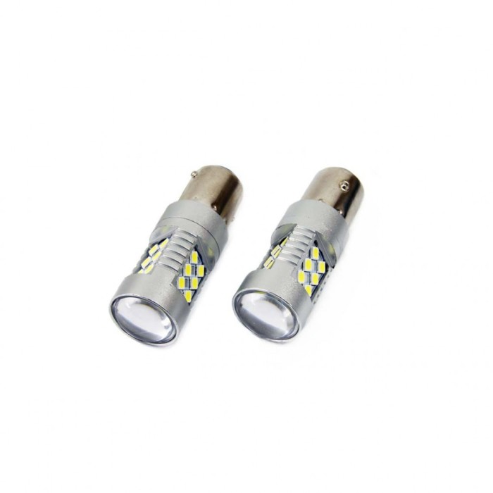 Set becuri auto cu LED CANBUS compatibil P21W BA15S 24 SMD 6.2W Alb 12/24V FAVLine Selection