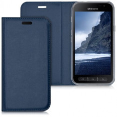 Husa pentru Samsung Galaxy Xcover 4, Piele ecologica, Albastru, 41170.17 foto