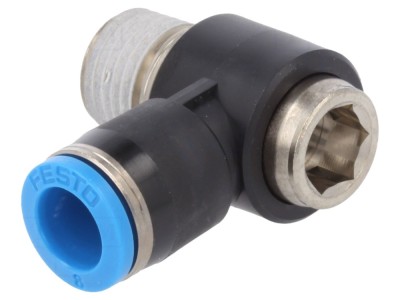 Conector push-in filetat 90&amp;deg; 6bar foto
