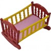 Pătuț Jucărie Pliant Roșu 15x8 cm cu Stickere U-Grow | Pătuț Păpuși Fetițe
