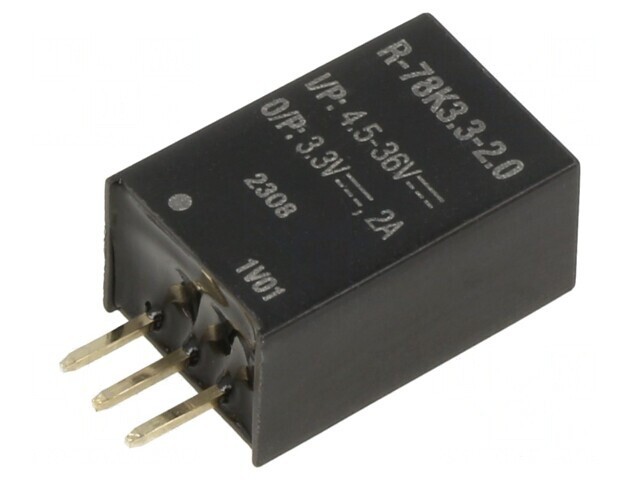 Convertor DC/DC 4.5-36V la 3.3V 2A SIP3 THT