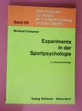 Experimente in der sportpsychologie Meinhart Volkamer Experimente in psihologia sportului (in germana)