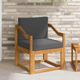 vidaXL Canapea de exterior Lemn de acacia solid și poliester natural 3436249