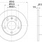 Disc frana AUDI A4 Cabriolet (8H7, B6, 8HE, B7) (2002 - 2009) KRIEGER 0950004276