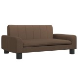 Cumpara ieftin Canapea pentru copii, maro, 70x45x30 cm, material textil