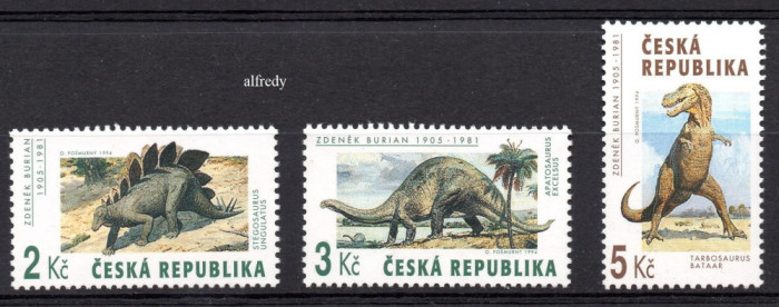 CEHIA 1994, Fauna - Dinozauri, serie neuzata, MNH