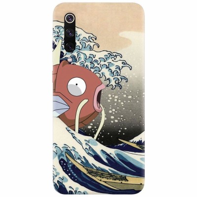 Husa silicon pentru Xiaomi Mi 9, Great Wave Fish foto