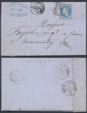 France 1868 Cover + Content Romilly sur Seine to Commentry D.1064