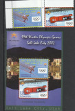 Dominica 2002-Sport,J.O. de Iarna Salt Lake City (Utah S.U.A.) serie si bloc, Nestampilat