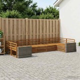 Cumpara ieftin Set de canapele de exterior 7 buc. 7-Locuri natural