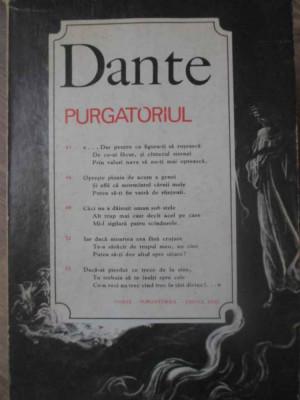 PURGATORIUL. INTERPRETARE ROMANEASCA DE GEORGE BUZNEA-DANTE ALIGHIERI-163702 foto