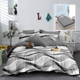 Lenjerie de pat finet 6 piese, cearceaf pat cu elastic, cearceaf pilota 200x230, 2 fete perna 50x70, 2 fete perna 70x70, Extra HF6P237 Relax KipRoom