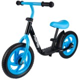 Bicicleta de echilibru pentru copii, fara pedale, roti EVA 12", negru si albastru, JollyMag, 111340