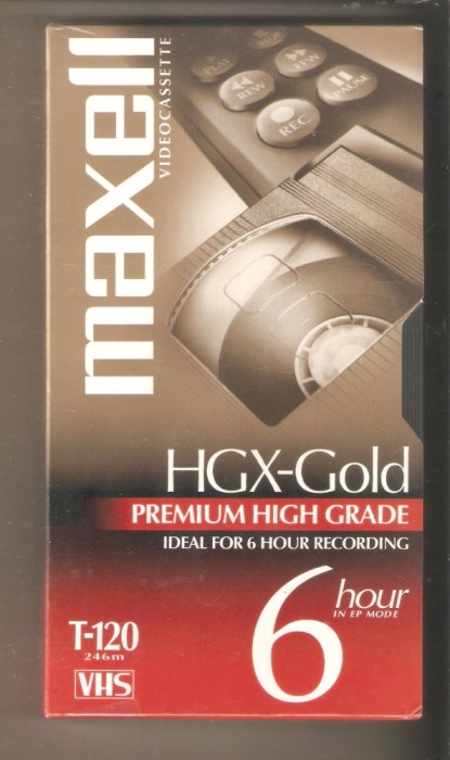 Caseta Video Maxell XGX-Gold sigilate