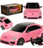 Masinuta cu telecomanda RC Rastar 78000 Volkswagen Beetle 1:14, roz