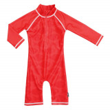 Cumpara ieftin Costum de baie Fish Red marime 62- 68 protectie UV Swimpy for Your BabyKids