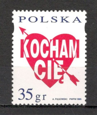 Polonia.1995 Timbre de felicitare MP.297 foto