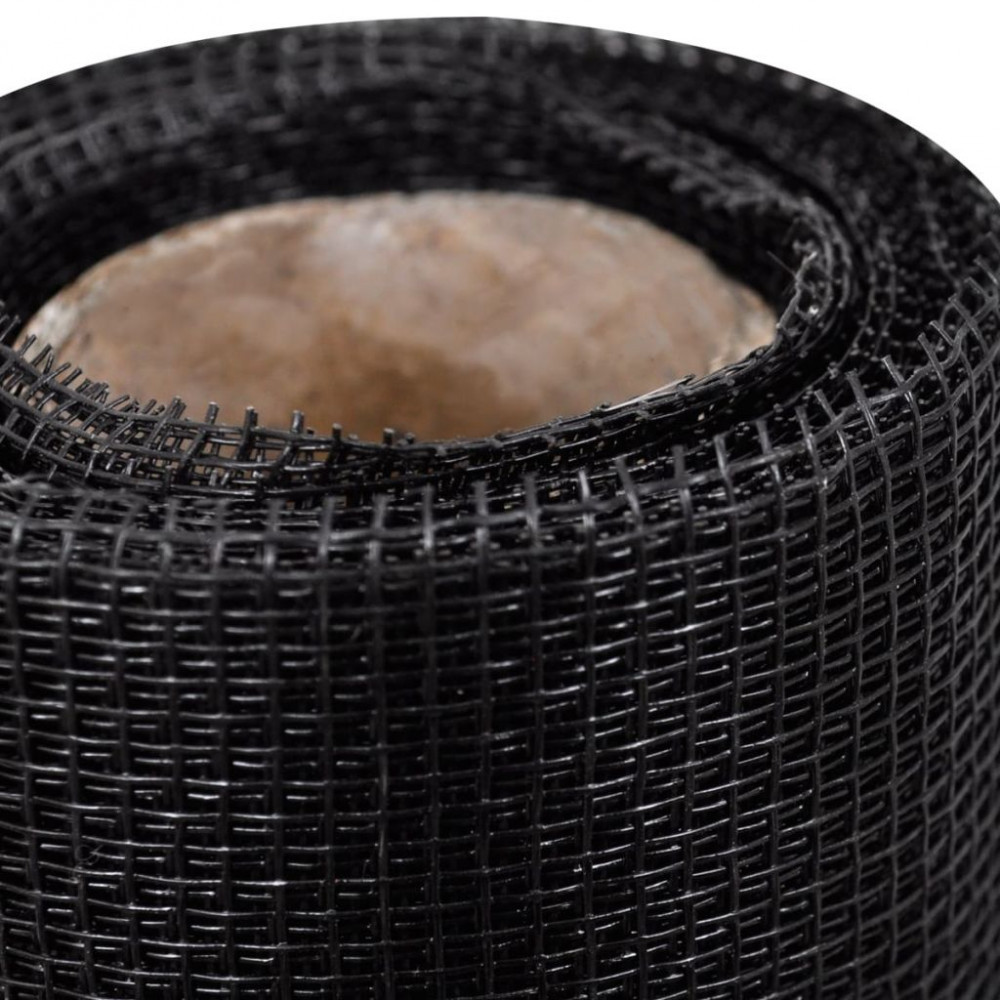 Plasa de sarma, negru, 100 x 500 cm, fibra de sticla, vidaXL | Okazii.ro