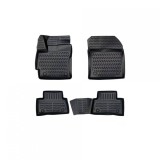Covorase Auto Tip Tavita Cauciuc Toyota Corolla Cross 2022-2024, Negre, Fata+Spate, ALM, Presuri Interior