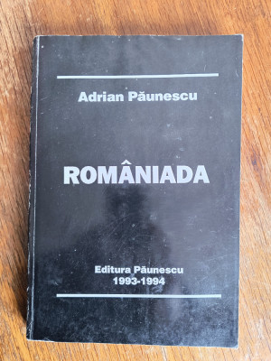 Romaniada - Adrian Paunescu, autograf / R2P5S foto