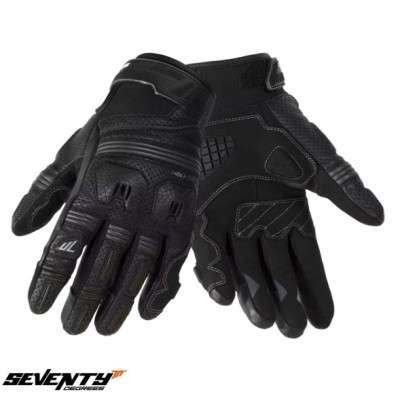 Manusi barbati pentru scuter - motocicleta Naked/Urban vara Seventy model SD-N34 Sprint culoare: negru/gri &amp;ndash; degete tactile Negru XXXL (12 cm) foto