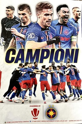 Program de meci FCSB v Universitatea Craiova Superliga 17.5.2025 foto
