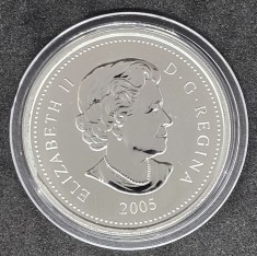 Monedă Proof Argint - Canada 2005 foto