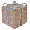 Ornament Crăciun, Spumă, Bej/Argintiu, 13x13x15cm, Oem