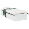 VidaXL Cadru de pat, alb, 100x200 cm, lemn prelucrat 3281049