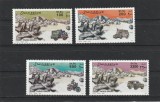 Somalia 2002 - Transporturi , Auto , Cursa Paris-Dakar, serie 4 valori dantelate , MNH , Mi.967-970