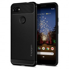 Husa Antisoc Spigen Rugged Armor pentru Google Pixel 3A, Negru foto