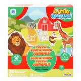 Puzzle educational cu animale, Smile Games, 36 piese