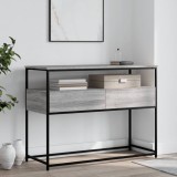 VidaXL Măsuță consolă, gri sonoma, 100x40x75 cm, lemn prelucrat