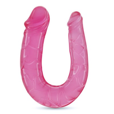 Dildouri duble - Crushious Problema Dubla Dildo cu Doua Capete Roz Pune Penetrarea Dubla pe Lista Ta de Dorinte foto