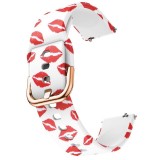 Cumpara ieftin Curea silicon, compatibila Samsung Galaxy Watch3 40mm, telescoape Quick Release, Red Kiss