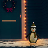 Figurina pinguin decorativa de Craciun, LED, 60 cm tesatura lux GartenMobel Dekor, vidaXL