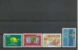 TSV* - SERIE ELVETIA 1968 MICHEL 887 - 890, NESTAMPILAT MNH/** LUX, PERFECTE