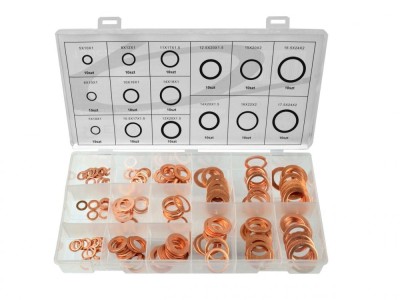 Set 150 saibe de cupru in 15 dimensiuni diferite, Geko G02807 foto