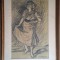 Alexis Macedonski (1885-1971)-&quot;Dans&acirc;nd&quot; (1919), cărbune şi cretă, grafică mare, licitată