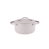Oala Zilan ZLN0866 din 5 straturi de material, 20 cm diametru, capacitate 2.7l, Otel inoxidabil, Manere nituite