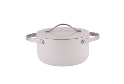 Oala Zilan ZLN0866 din 5 straturi de material, 20 cm diametru, capacitate 2.7l, Otel inoxidabil, Manere nituite foto