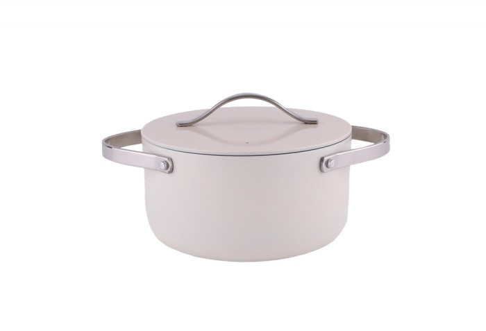 Oala Zilan ZLN0866 din 5 straturi de material, 20 cm diametru, capacitate 2.7l, Otel inoxidabil, Manere nituite