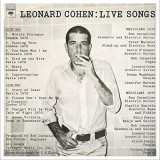 Live Songs Leonard Cohen - Vinyl | Leonard Cohen, Rock
