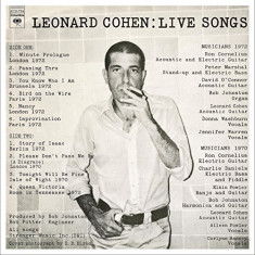 Live Songs Leonard Cohen - Vinyl | Leonard Cohen