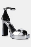 Buffalo sandale June Neat culoarea argintiu, 1291592-SLV