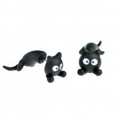 Cercei pisicute negre